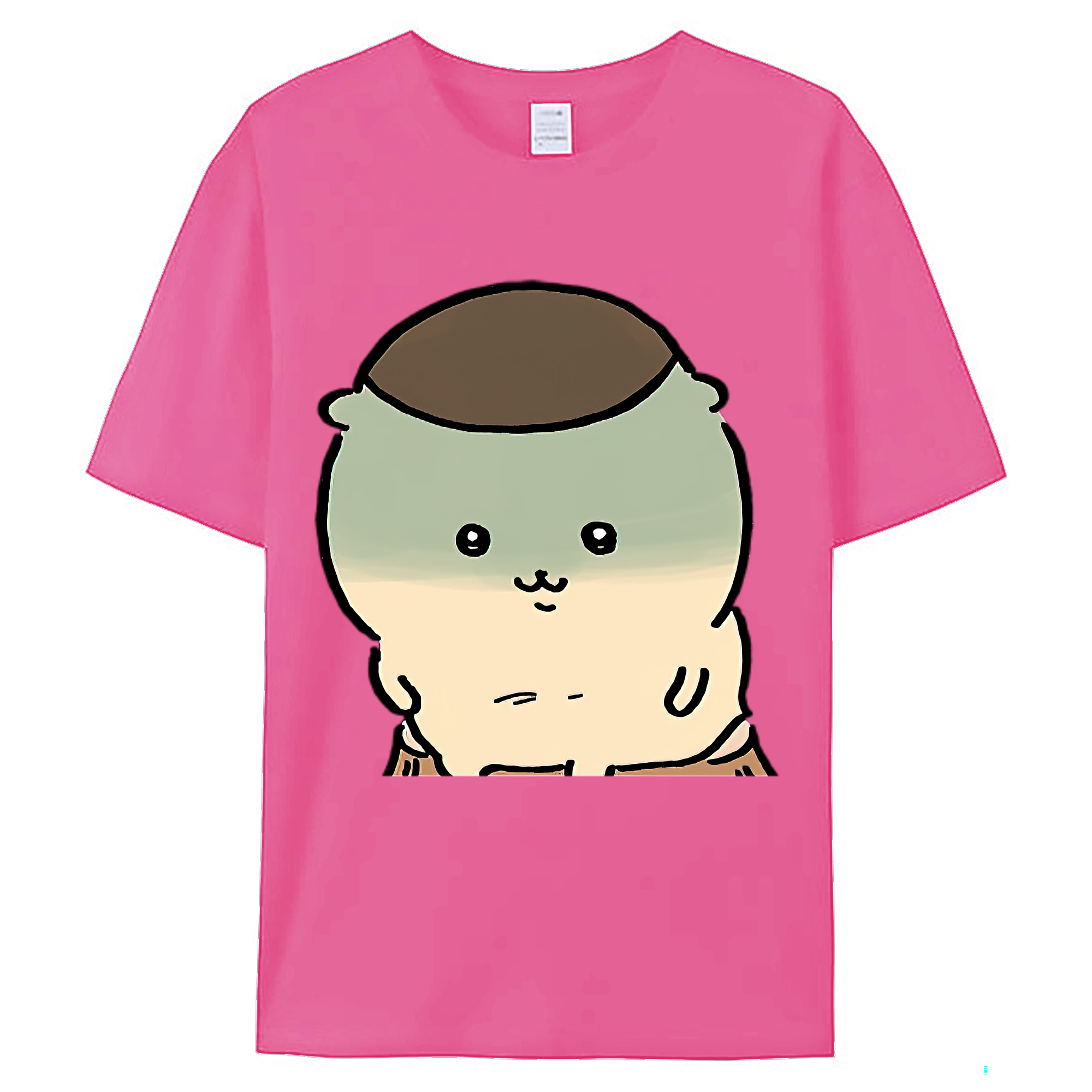 （画像用） ちいかわ くりまんじゅう Chii-kawa kuri manjū レディースカジュアルプリントTシャツ（綿100％）